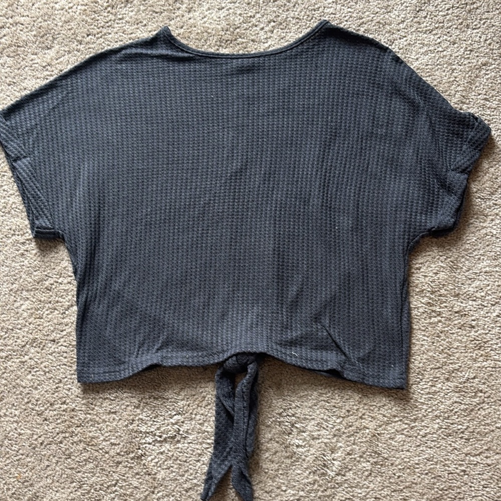 Blue grey short sleeve top